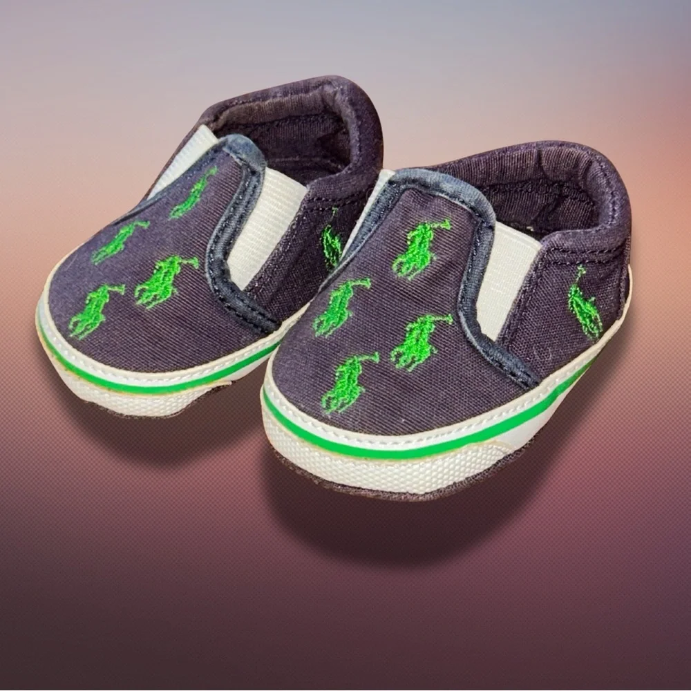 Polo Ralph Lauren Bal Harbour Infant Crib Shoes Size 1